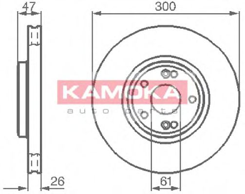 Тормозной диск - Kamoka 1032410