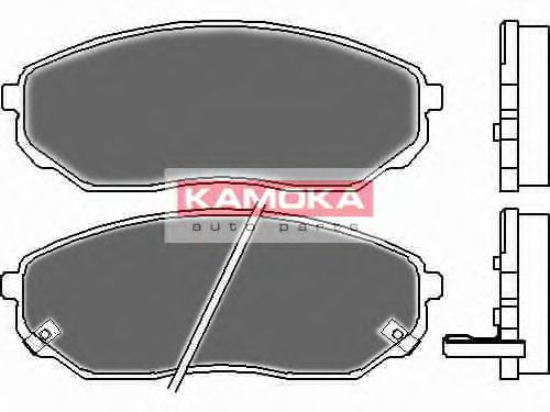 Колодки тормозные дисковые | перед | - Kamoka JQ101115