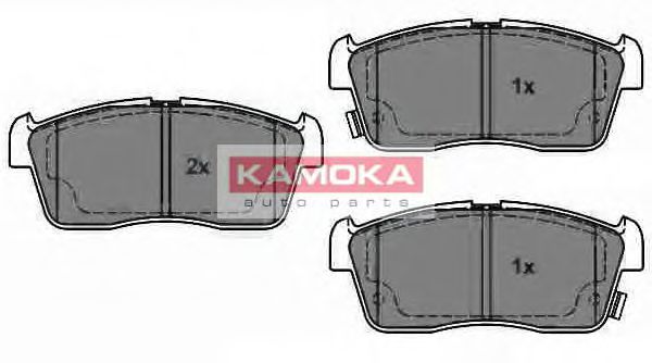 Колодки тормозные дисковые | перед | - Kamoka JQ1013064