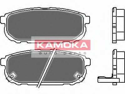 Комплект тормозных колодок, дисковый тормоз - Kamoka JQ1013472