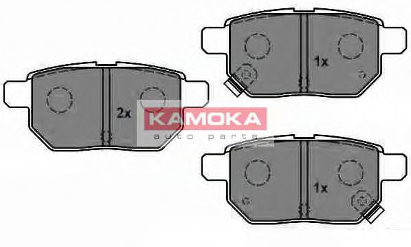 Колодки тормозные дисковые | зад | - Kamoka JQ1018084