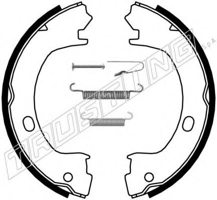 Колодки тормозные барабанные | зад | - Trusting 023.006K