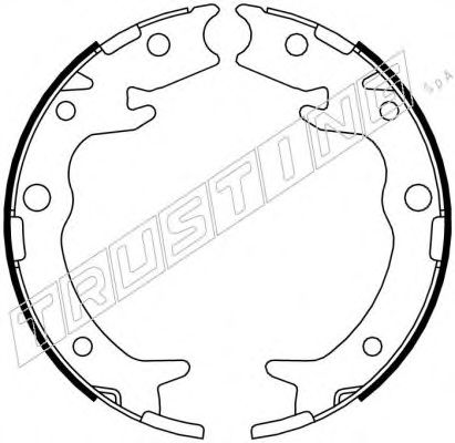 Колодки тормозные барабанные - Trusting 044.023