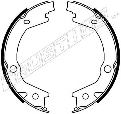 Колодки тормозные барабанные - Trusting 046.220