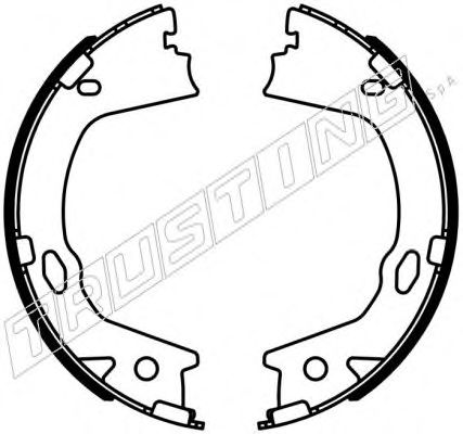 Комплект тормозных колодок, стояночная тормозная система | зад | - Trusting 046.228