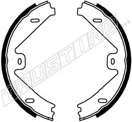 Колодки тормозные барабанные - Trusting 052.137