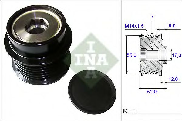 Механизм свободного хода генератора - INA 535 0198 10