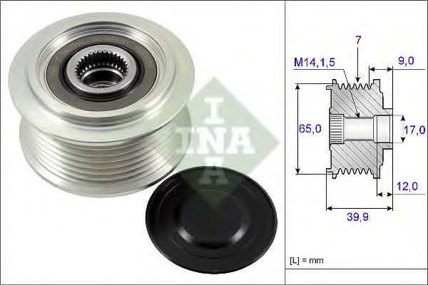 Механизм свободного хода генератора - INA 535 0229 10