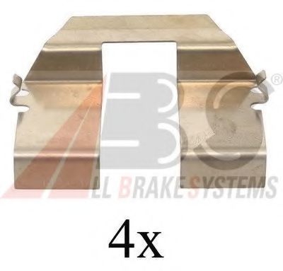 Комплектующие, колодки дискового тормоза - ABS 1232Q