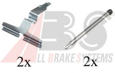 Комплектующие, колодки дискового тормоза - ABS 1602Q
