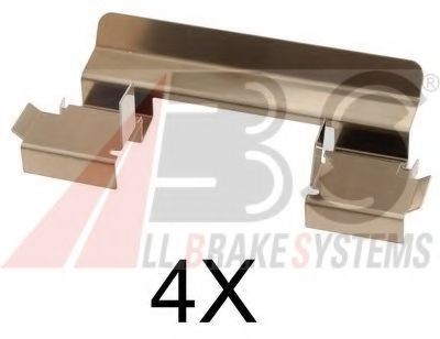 Комплектующие, колодки дискового тормоза - ABS 1655Q