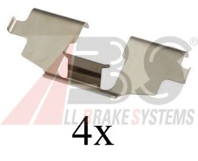 Комплектующие, колодки дискового тормоза - ABS 1675Q