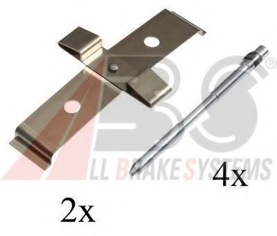 Комплектующие, колодки дискового тормоза - ABS 1694Q