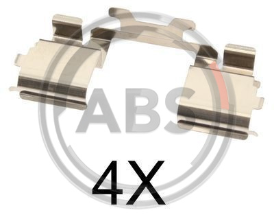 Комплектующие, колодки дискового тормоза - ABS 1725Q
