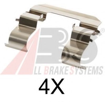 Комплектующие, колодки дискового тормоза - ABS 1735Q