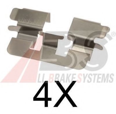 Комплектующие, колодки дискового тормоза - ABS 1741Q