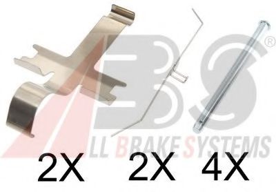 Комплектующие, колодки дискового тормоза - ABS 1752Q