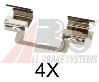 Комплектующие, колодки дискового тормоза - ABS 1774Q