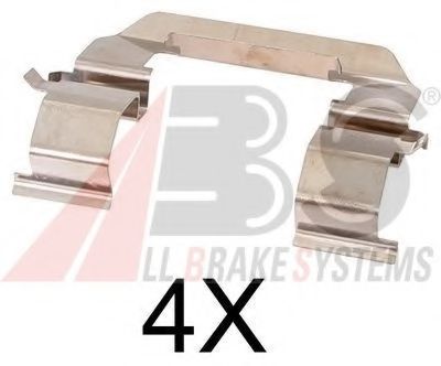 Комплектующие, колодки дискового тормоза - ABS 1776Q