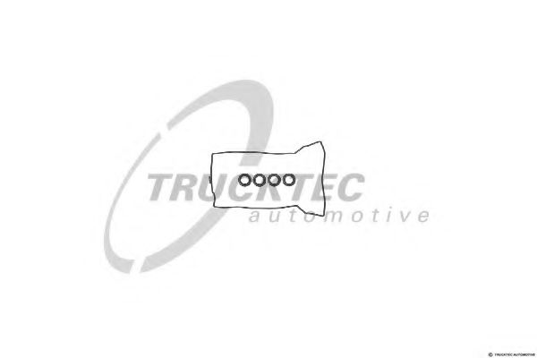 Комплект прокладок, крышка головки цилиндра - Trucktec Automotive 02.10.115