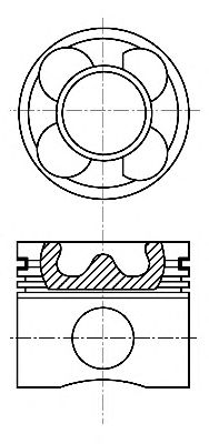 Поршень - Nural 87-127400-10
