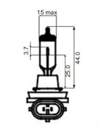 Лампа накаливания H8 12V 35W pgj19-1 SCT Germany                202617