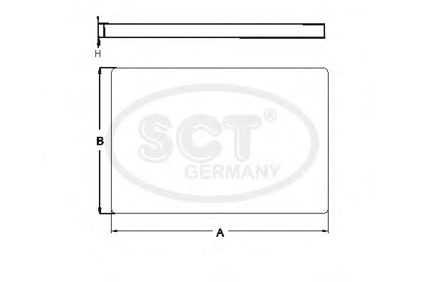 Фильтр салона Стандарт - SCT Germany SA 1250