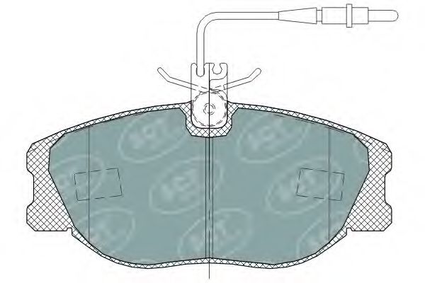 Комплект тормозных колодок, дисковый тормоз - SCT Germany SP 317