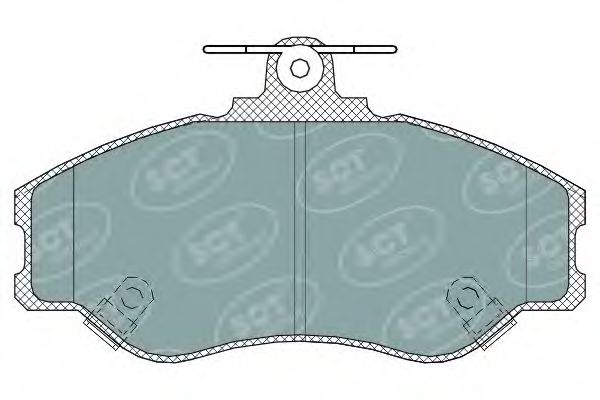 Комплект тормозных колодок, дисковый тормоз | перед | - SCT Germany SP 323