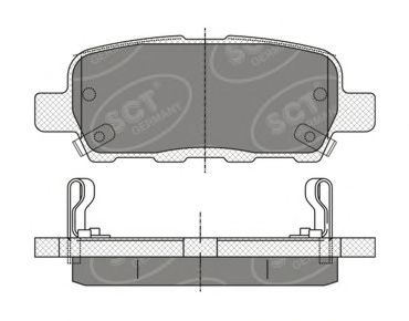 Комплект тормозных колодок, дисковый тормоз | зад | - SCT Germany SP 339