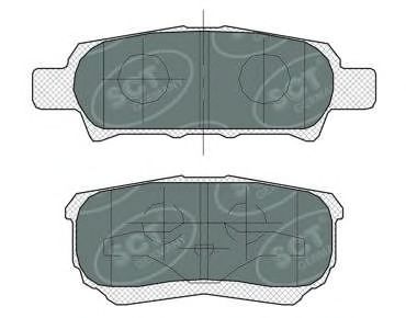Комплект тормозных колодок, дисковый тормоз | зад | - SCT Germany SP 373
