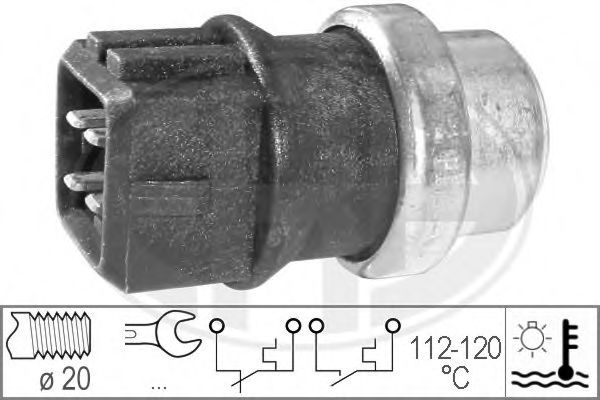 Датчик температуры охлаждающей жидкости ДВС - ERA 330164