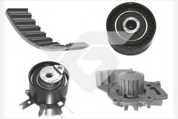 Комплект ремня ГРМ + насос водяной - Hutchinson KH 225WP60