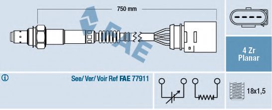 Лямбда-зонд  - FAE 77405