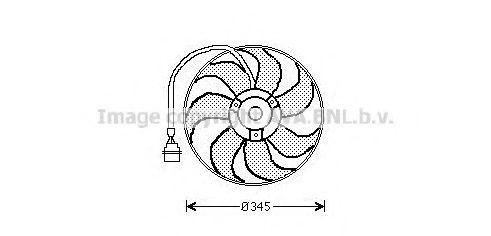Вентилятор, охлаждение двигателя - AVA AI7509