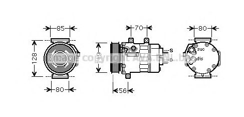 Компрессор, кондиционер - AVA CNK253