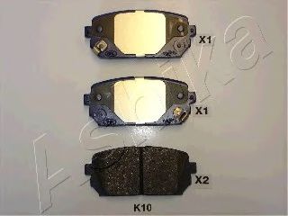 Колодки тормозные дисковые | зад |