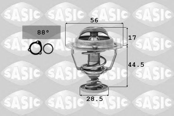Термостат, охлаждающая жидкость - Sasic 3306039