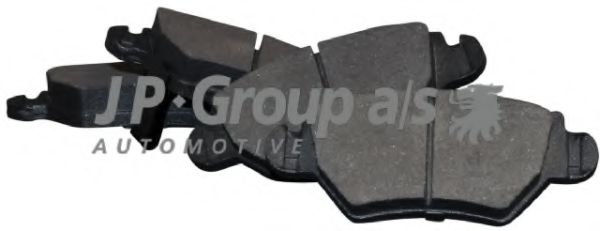 Комплект тормозных колодок дискового тормоза | зад | - JP Group 1263700210