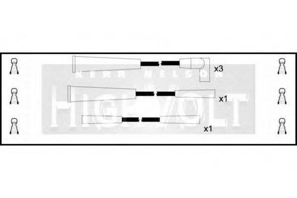 Комплект проводов зажигания - Standard OEF021