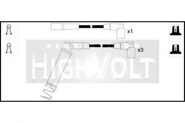 Комплект проводов зажигания - Standard OEF048