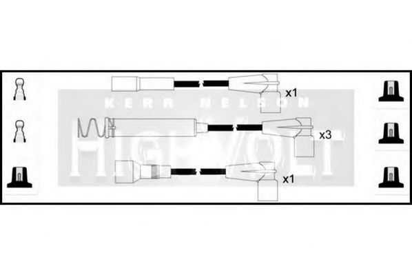 Комплект проводов зажигания - Standard OEF049