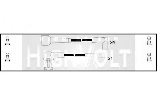 Комплект проводов зажигания - Standard OEF099