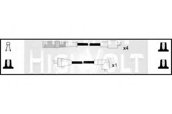 Комплект проводов зажигания - Standard OEF253