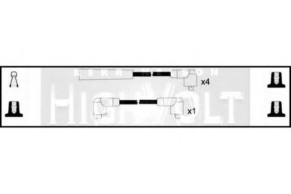 Комплект проводов зажигания - Standard OEF324
