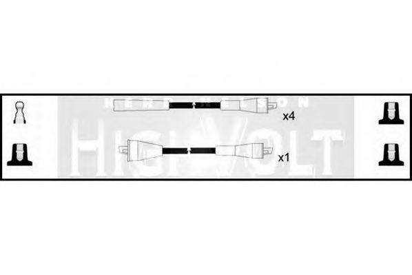 Комплект проводов зажигания - Standard OEF330
