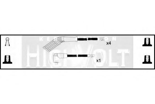 Комплект проводов зажигания - Standard OEF393