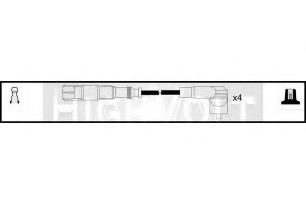 Комплект проводов зажигания - Standard OEF478