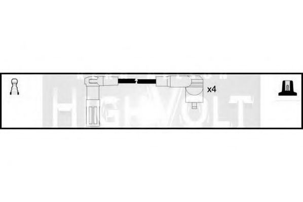Комплект проводов зажигания - Standard OEF509