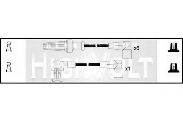 Комплект проводов зажигания - Standard OEF591